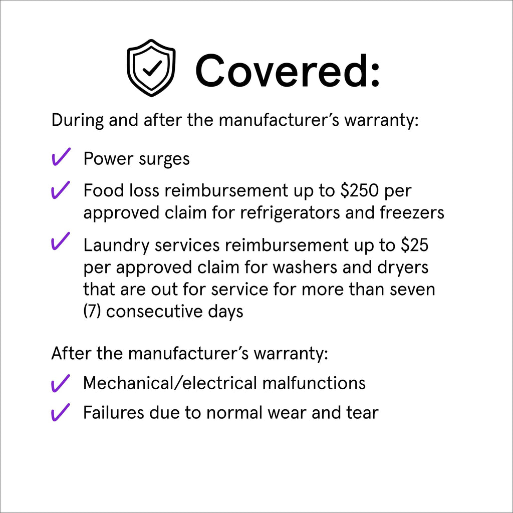 ASURION 3 Year Major Appliance Protection Plan ($70 - $79.99)