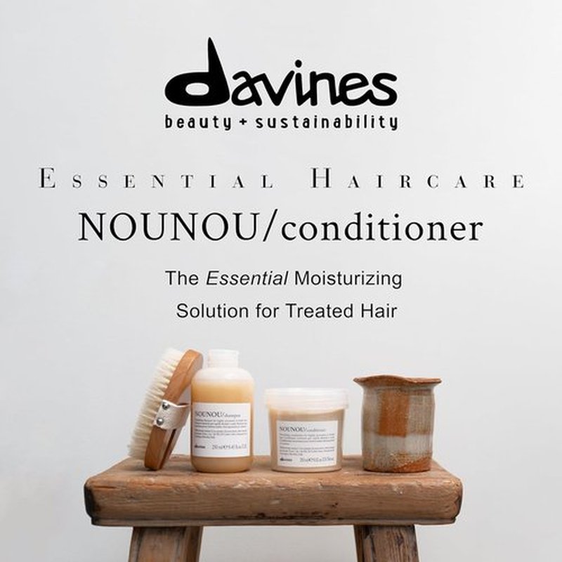 Davines NOUNOU Conditioner - Hydrating Deep Conditioner for Damaged & Dry Hair | 8.45 Fl Oz