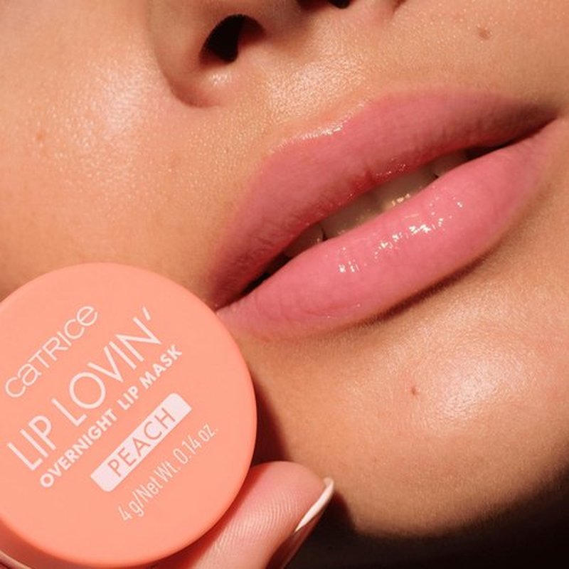 Catrice Lip Lovin’ Overnight Lip Mask - Hydrating Creamy Formula with Shea Butter & Vitamin E | Vegan & Cruelty-Free (030 | Feelin' Peachy)