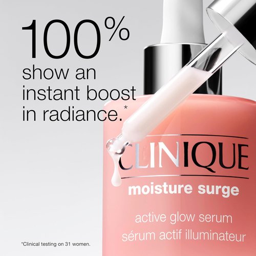 Clinique Moisture Surge Duo - Active Glow Serum & 100H Hydrator | Oil-Free Face Moisturizer 1 Fl Oz