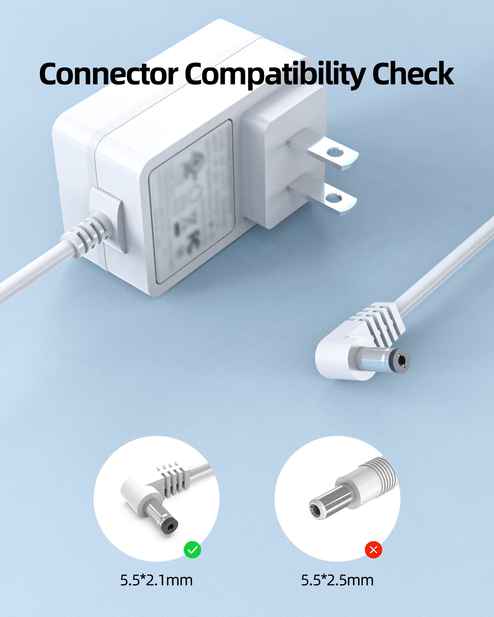 24V 0.65A UL Listed Power Adapter Cord Replacement for Young Living Dewdrop, Essential Oil Diffuser, Aroma Diffuser Humidifier, Aromatherapy, InnoGear, ASAKUKI, Now Foods Humidifier AC Charger Supply