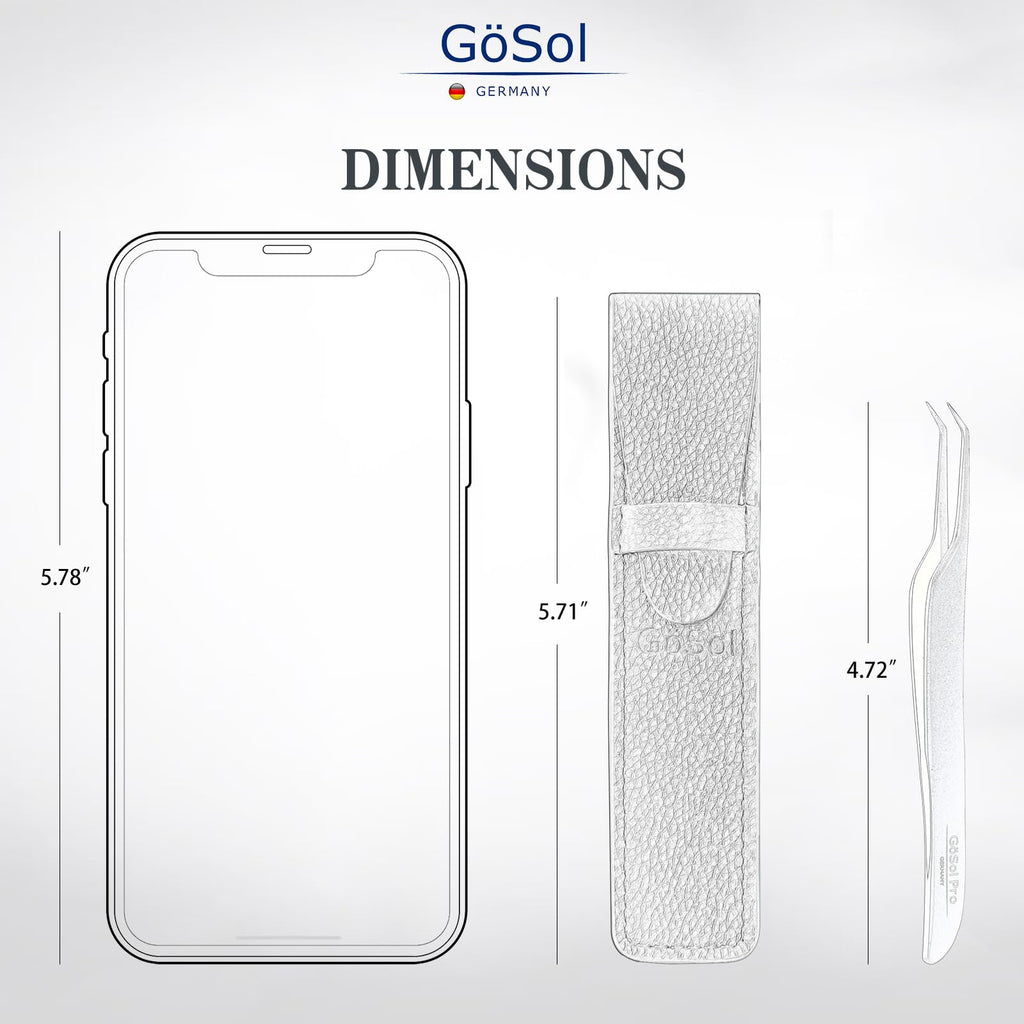 GöSol Pro Blackhead Tweezers, Precision Slant Tip for Blackhead Extraction