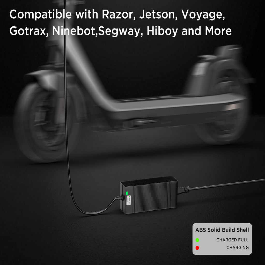 EVAPLUS 54.6V Fast Charger for 48V Lithium Batteries, UL Certified, Smart Charger for Electric Bike & Scooter, Auto Shut-Off, 5.5mm x 2.5/2.1mm Connector