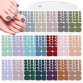 XEAOHESY 440 Pieces 20 Sheets Dark Solid Color Toe Nail Polish Strips Toe Nail Wraps with Nail File Self-Adhesive Gel Nail Strips Toe Nail Stickers Full Nail Wraps for Women Toenail Art