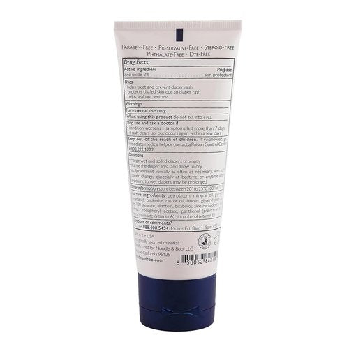 Noodle & Boo Diaper Rash Ointment - Zinc Oxide Formula for Prevention & Relief | Fragrance-Free Baby Care