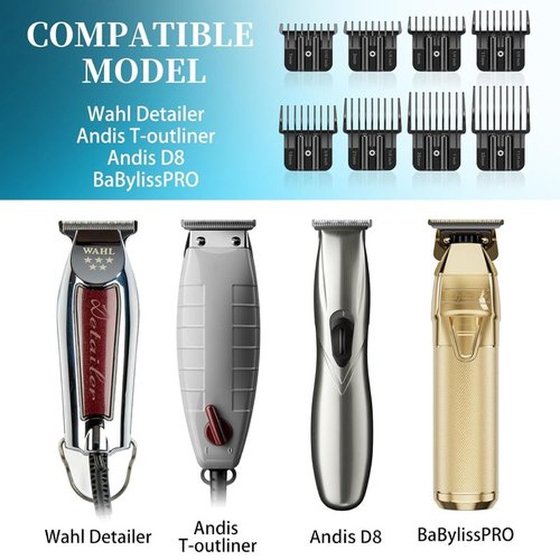 BaBylissPRO Premium Trimmer Guards - Replacement Set for FX787 & FX726 | 1/32-5/4 Inch with Organizer