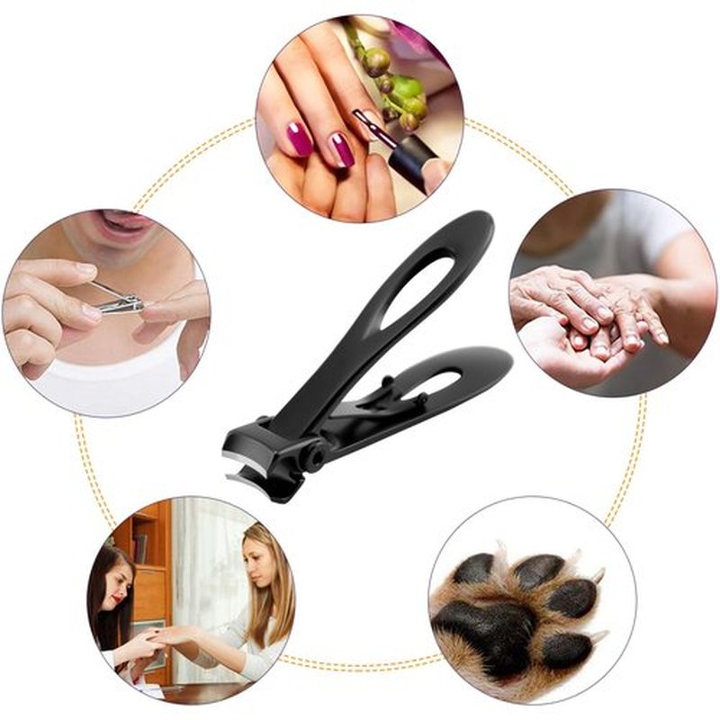 Thick Nail Clippers 15mm Wide Jaw Nail Cutter for Thick Toenail Stainless Steel Heavy Duty Toenail Clippers with Curved Blades Large Toenail Clippers for Men Seniors Elderly