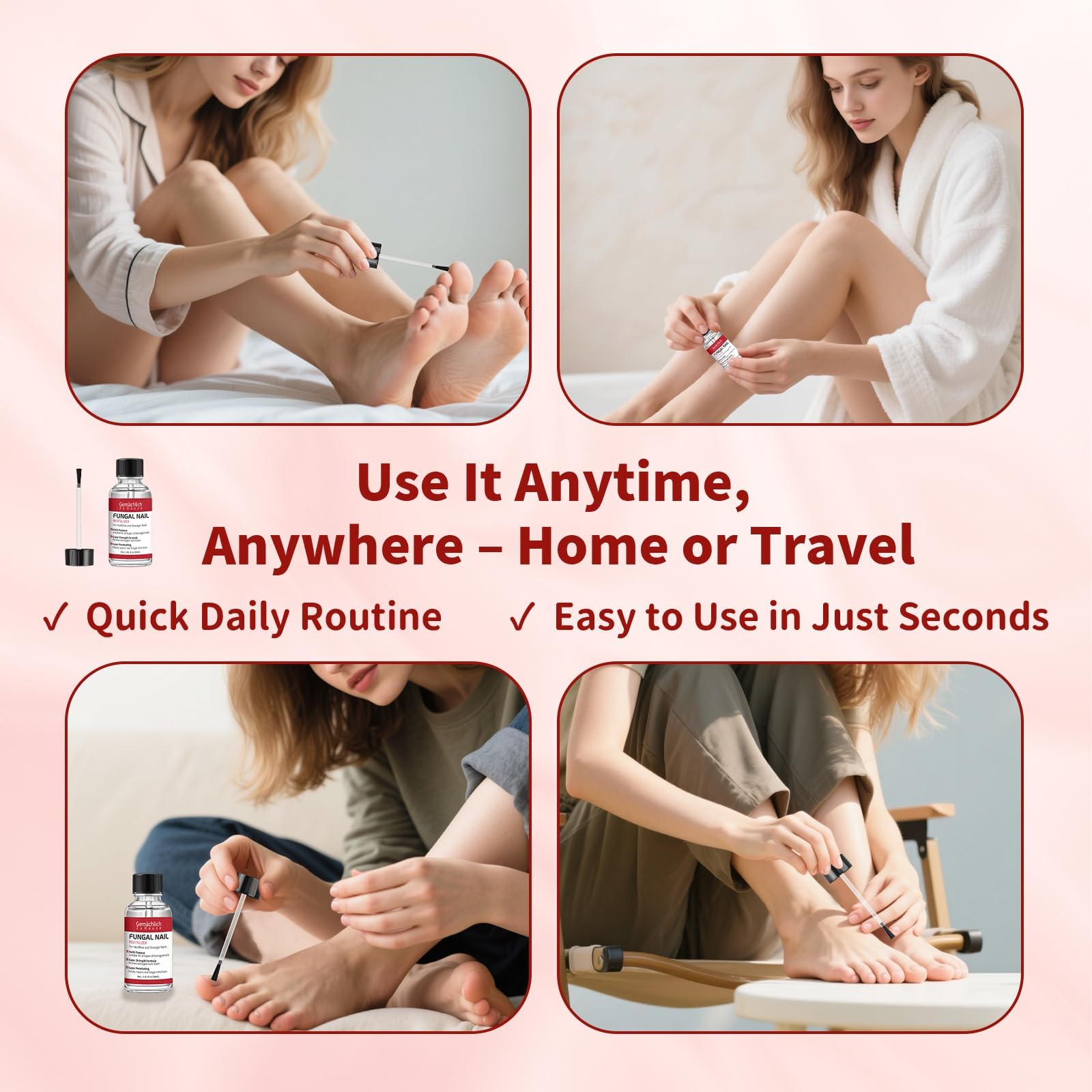 Toenail Fungus Treatment Extra Strength, Nail Fungus Treatment with Undecylenic Acid for Toenail & Fingernails, Antifungal Nail Repair for Athletes Foot, Ingrown, Thick, Broken, Damaged Nail, 30ml