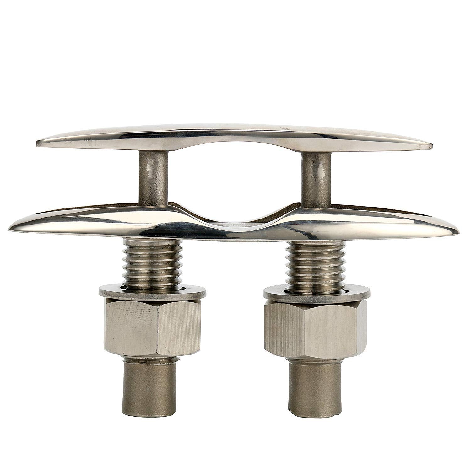 Amarine Made 2 Pack Stainless Steel 316 Pull Up Cleat - 6-1/2" -M0098S (2)