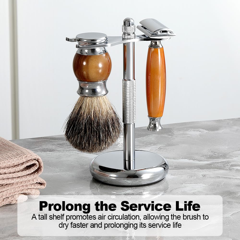 Nfijnlt Safety Razor Stand, Razor Holder for Men Shaving Brush Stand