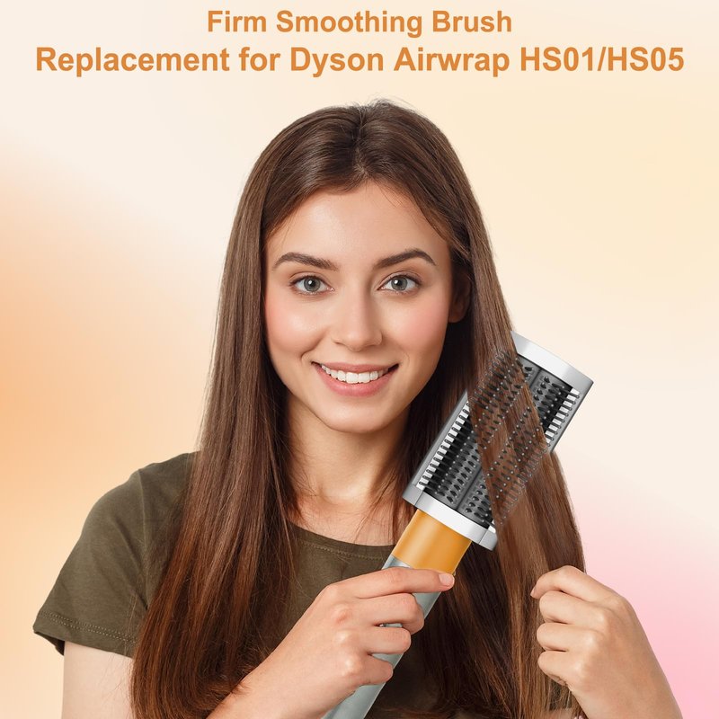 ZEPHBLOW Firm Smoothing Brush for Dyson Airwrap, Hair Stying Drying Comb for Frizee-Prone Hair to Smoothing and Straight, Replacement Attachment for Part No.971892-08