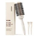 AIMIKE Round Brush for Blow Out, NaturaVol Medium Round Hair Brush for Fine Hair with Nano Thermal Ceramic Tech, for Blow Drying & Styling, Adds Volume & Smoothness (1.7 Inch Barrel, 2.5 Inch Bristle)