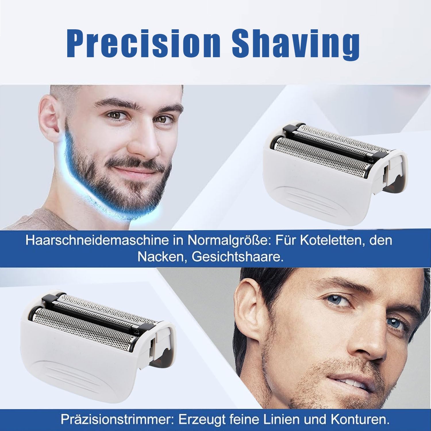 2PCS Shaver Replacement Blades Compatible with Remington Shaver Foil SPF-PF Head and Cutter Assembly for Remington PF7580,PF7400,PF7500,and PF7600 Foil Shavers,White