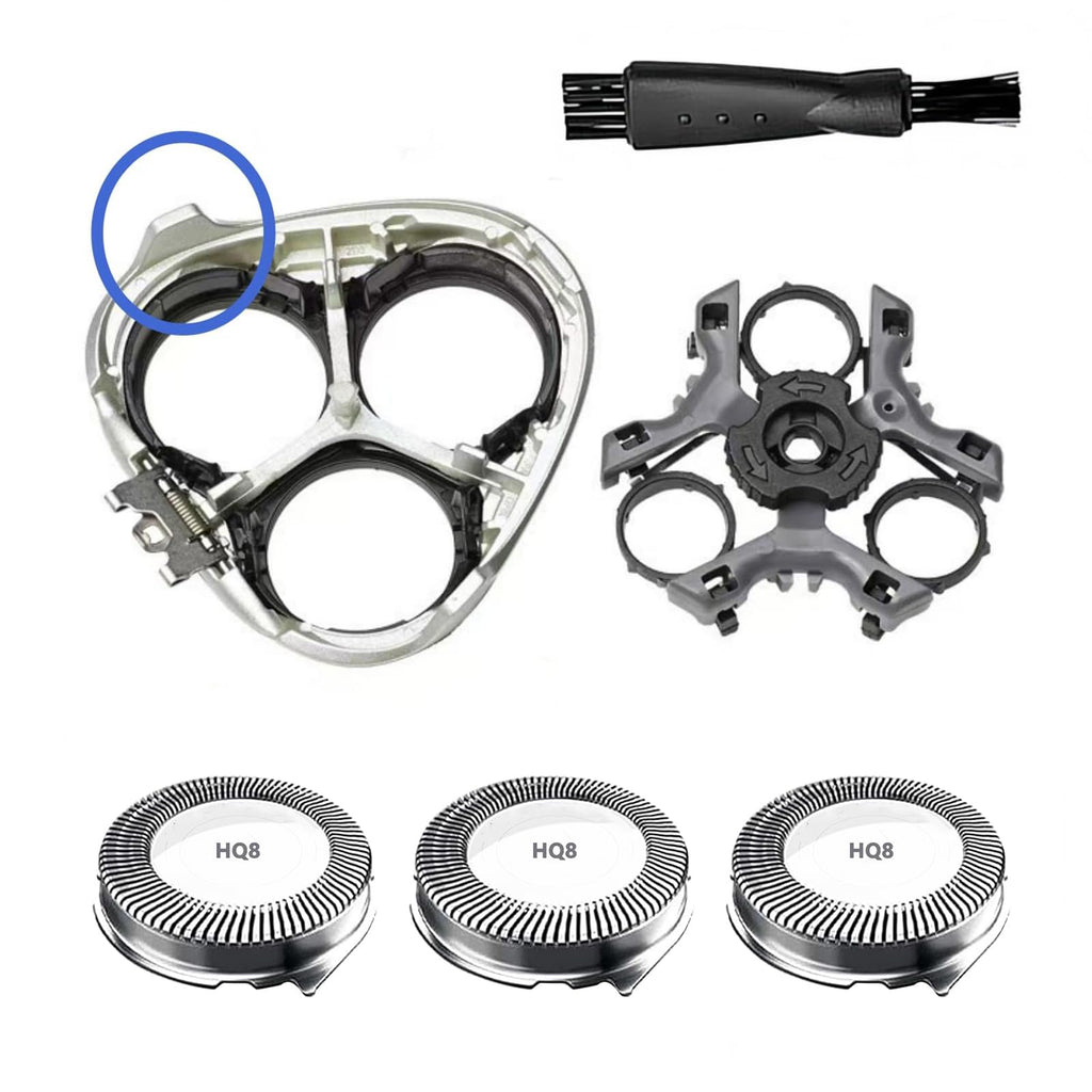 HQ8 Heads Compatible with Phlips Norelco Aquatec razor,Replacement Heads for PT720 PT721 PT722 PT723 PT724 PT725 PT726PT728 PT729 PT730 AT830 AT811 Etc Model