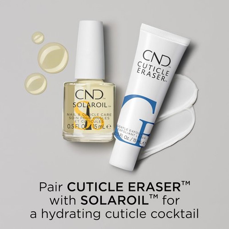 CND SolarOil Cuticle Oil, Natural Blend Of Jojoba, Vitamin E, Rice Bran and Sweet Almond Oils, Moisturizes and Conditions Skin, Pack Of 1, 0.125 fl oz