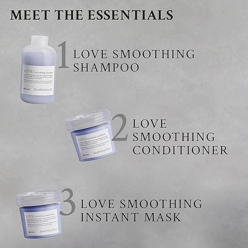 Davines LOVE Smoothing Perfector Serum - Anti-Frizz Thermal Leave-On for Wavy & Coarse Hair | 5.07 Fl Oz