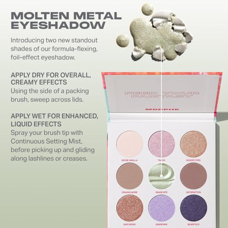 Morphe Pulp Fantasy Artistry Palette - Vibrant Foil-Effect Eyeshadow with Matte & Shimmer Finishes - 0.35 oz