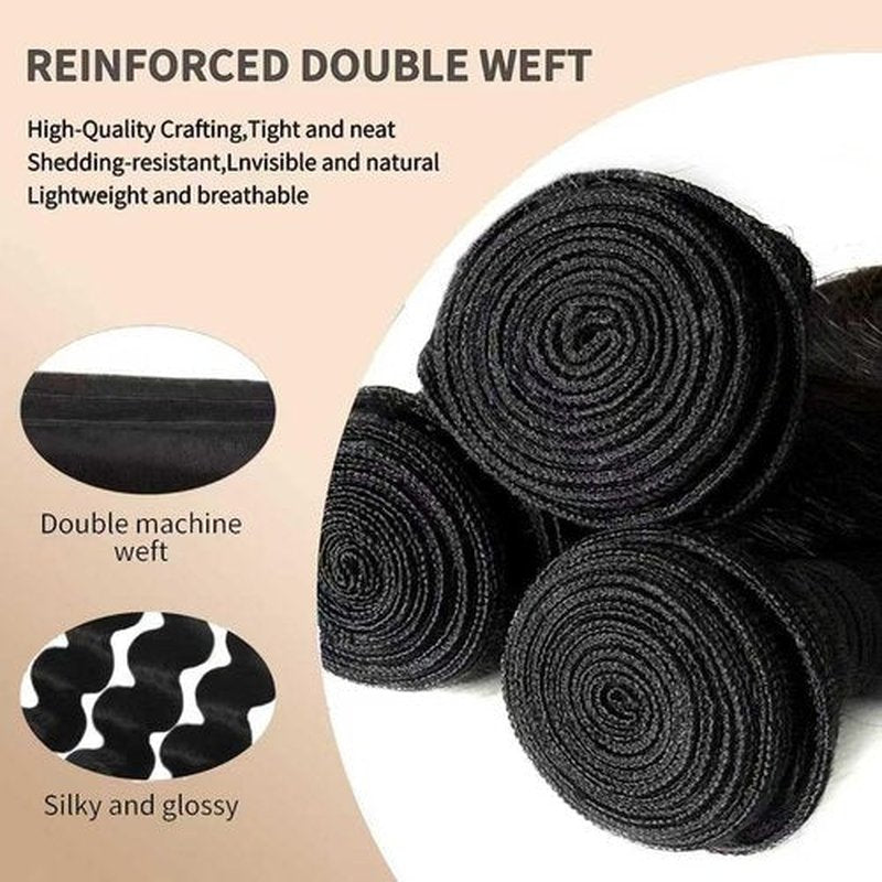 12A Unprocessed Brazilian Human Hair Body Wave human hair bundles 3 Bundles 18 20 22 Inch Natural Black soft Smooth Double Weft Quick Weft Extensions for Women