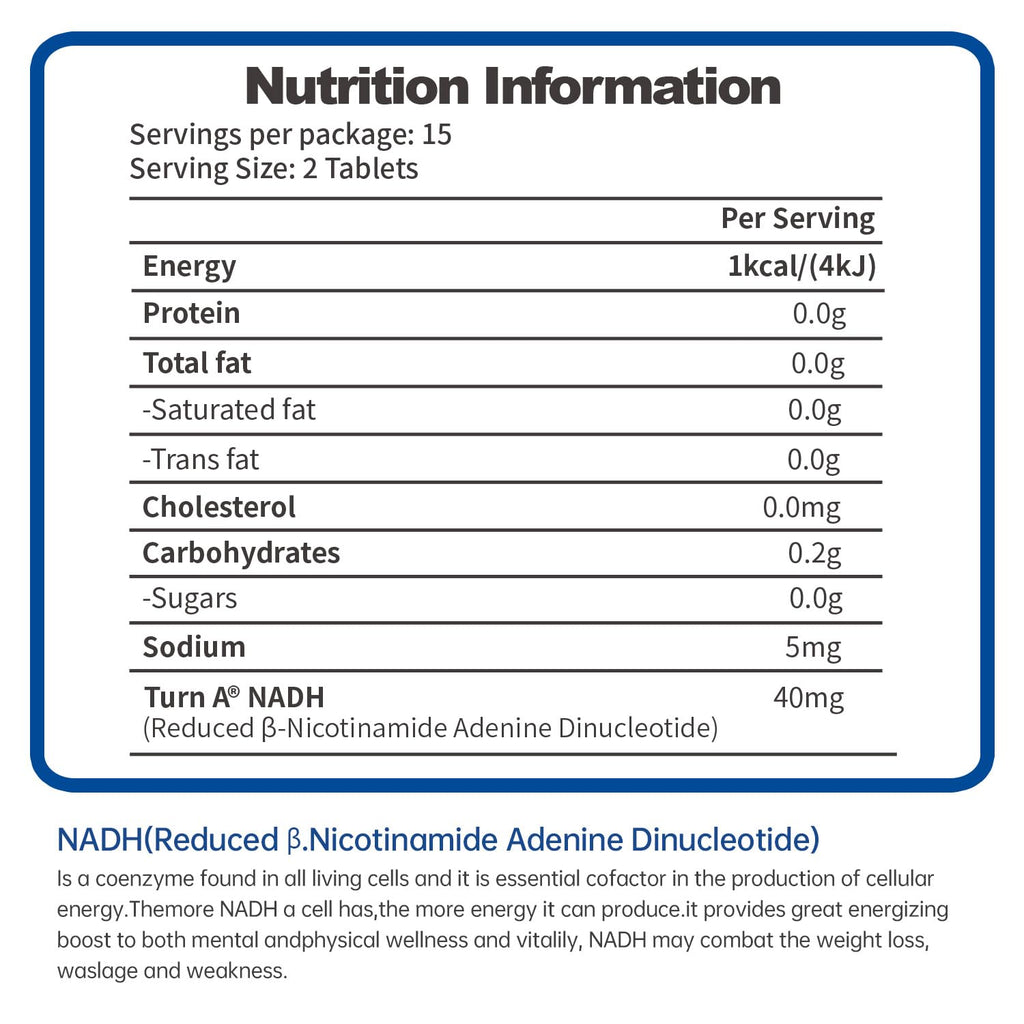 CELFULL NADH Supplement Enchance NMN Alternative NAD+ Supplement for Immune Support Anti-Aging Boost Brain Cognition & Chronic Fatigue Supplements