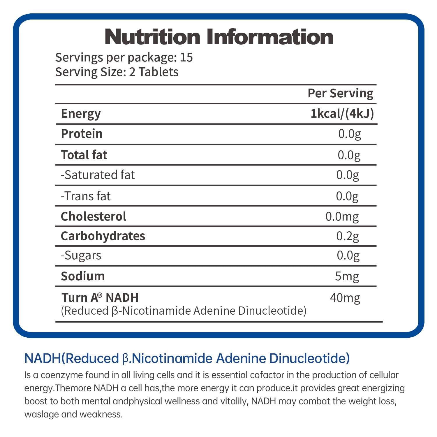 CELFULL NADH Supplement Enchance NMN Alternative NAD+ Supplement for Immune Support Anti-Aging Boost Brain Cognition & Chronic Fatigue Supplements