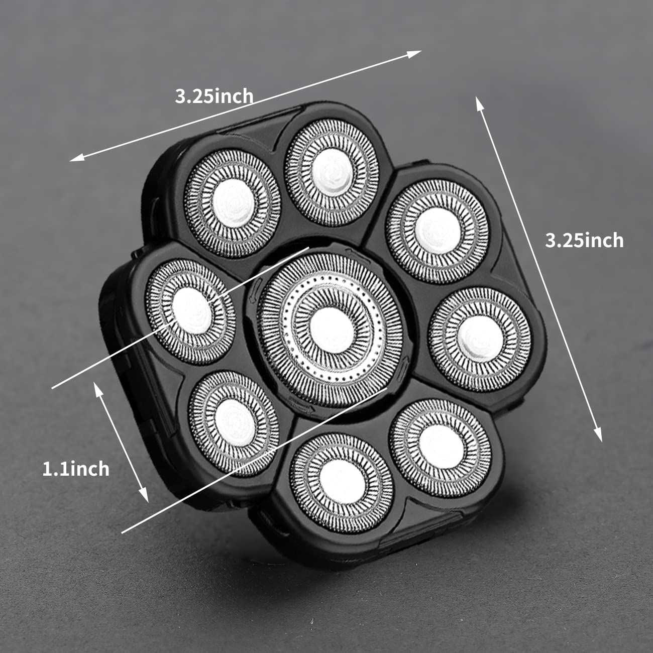 9 Blades Head Shaver Men's Electric Shaver Replacement Heads Universal Replacement Blade Head Electric Razor for Men