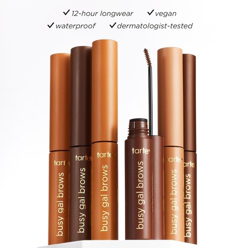 Tarte Busy Gal Tinted Brow Gel - 3-in-1 Waterproof Longwear Formula to Shape, Nourish & Set Brows | Vegan & Cruelty-Free