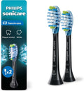 Philips Sonicare C3 Replacement Electric Toothbrush Heads - Black, 2 Pack, HX9042/95