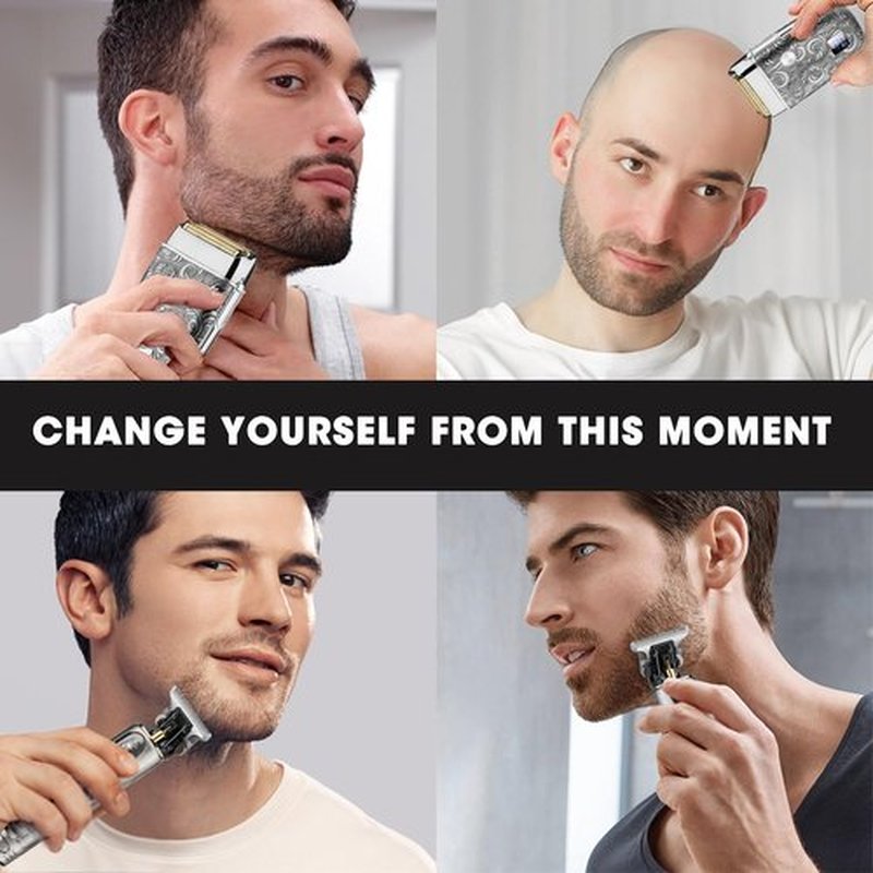 Suttik Foil Shavers for Men Electric Razor, Clippers and Trimmer for Men with LED Display, Waterproof