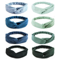 AQOKKA Elastic Knotted Headbands for Women Cloth Head Hair Bands for Women's Hair Non Slip Boho Wrap Twisted Hair Accessories