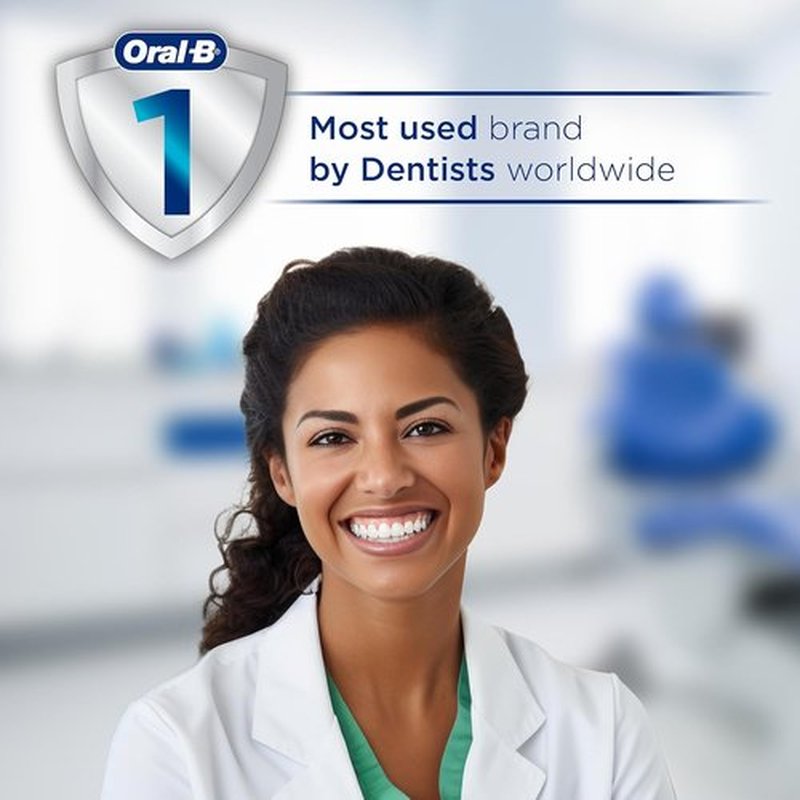Oral-B iO3 Limited Rechargeable Electric Toothbrush - Deep Clean with 3 Modes & Visual Pressure Sensor | Azalea Pink