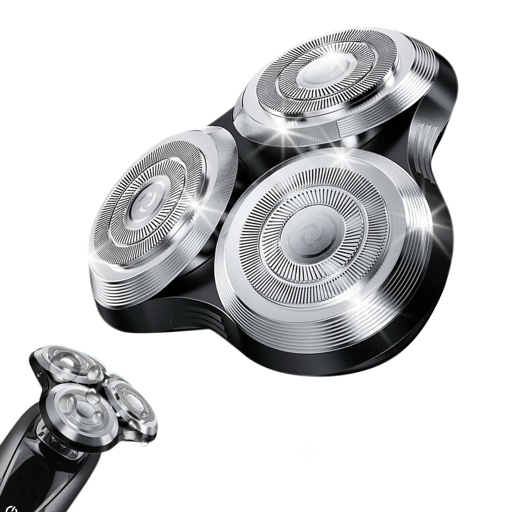 New Upgrade SH90 Replacement Shaver Heads Compatible with Philips Norelco Series 9000 (S9000) Shavers Replacement Heads (SILVER(1pcs))