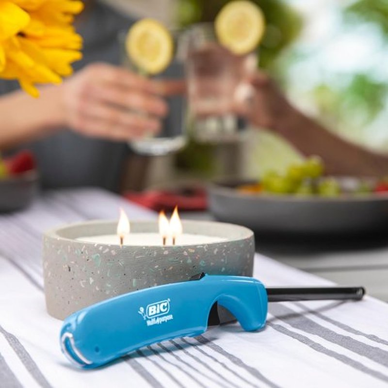 BIC Multi-Purpose Lighters - Long Metal Wand for Grills & Fireplaces | Classic Collection, 4-Pack