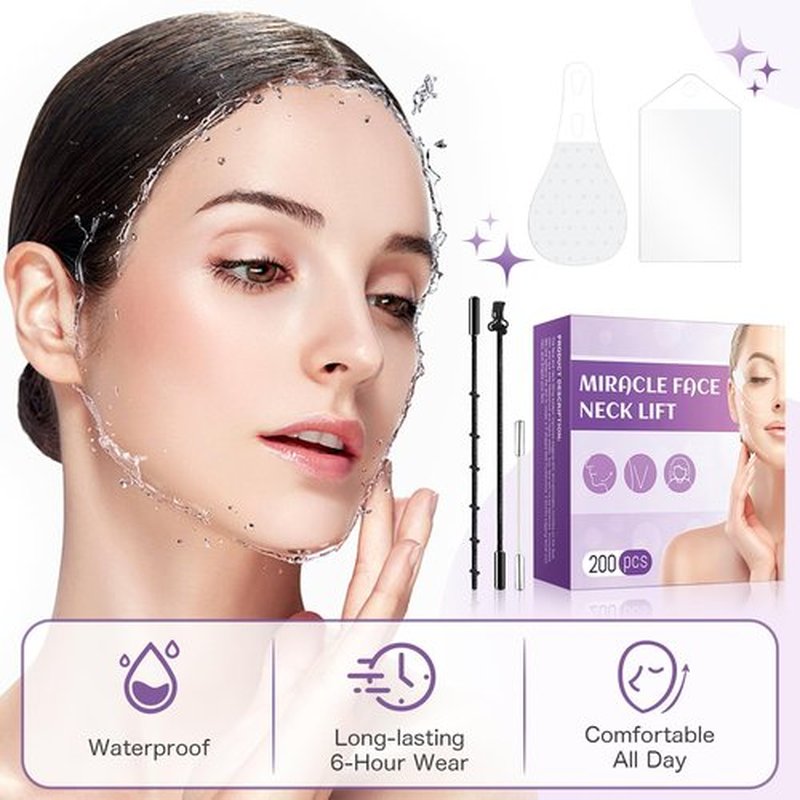 MUOCOBU Neck Lift Tape Face Lift Tape 200PCSfgsefsefsefntdrgdrjn51