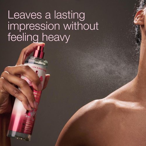 Bath & Body Works Japanese Cherry Blossom Fine Fragrance Mist - Long-Lasting Floral Body Spray, 8 fl oz | 2 Pack