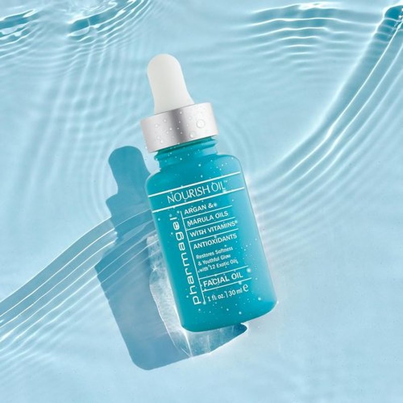 Pharmagel Nourish Facial Oil - Anti-Aging Oil with 12 Exotic Oils for Dry Skin Relief | 1.0 fl. oz.