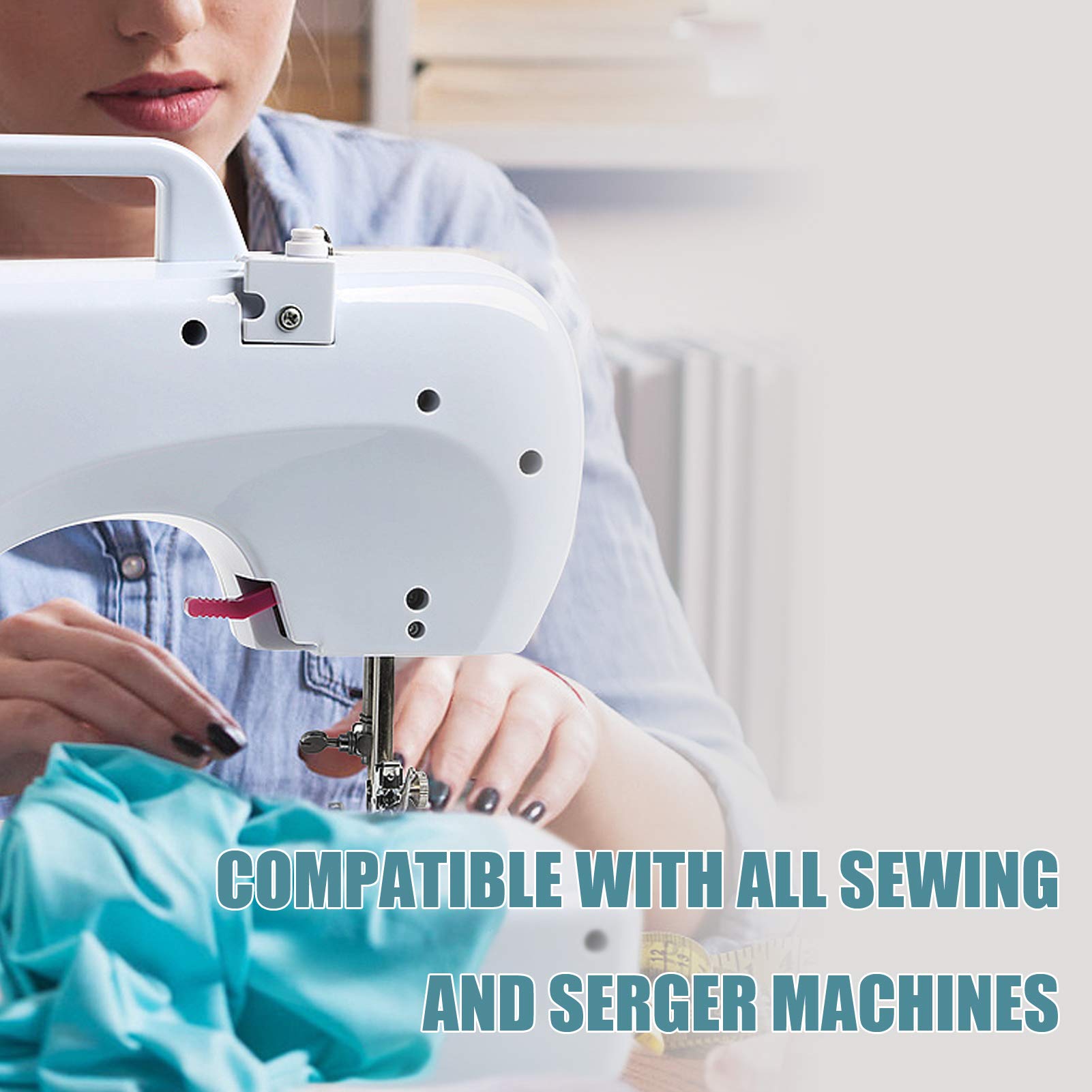 Black Serger Thread, All-Purpose Thread for Sewing, Polyester, 4 Cones of 3000 Yards Each Spool for Sewing Machine