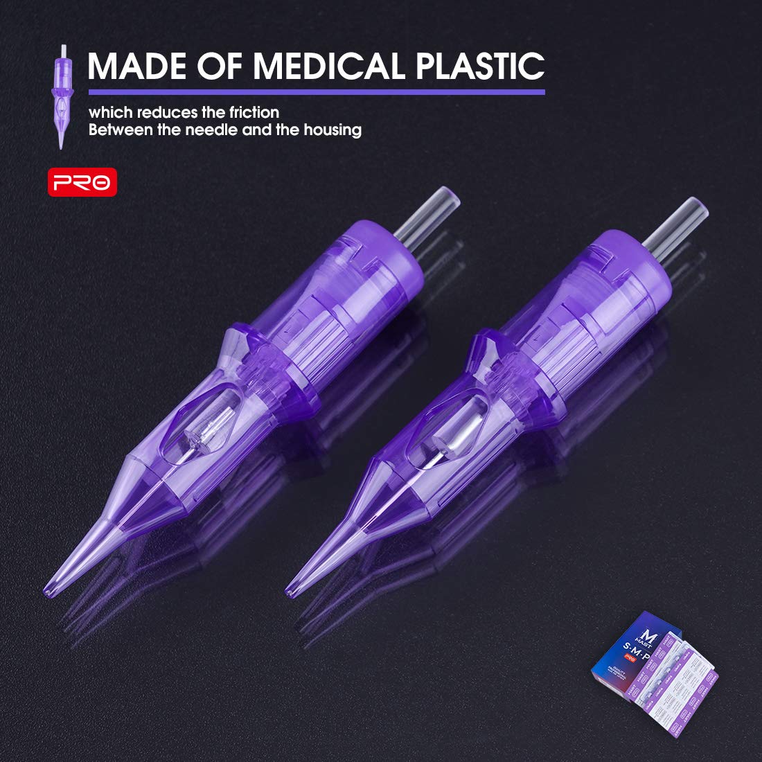 Mast Pro 1207RL Cartridge Tattoo Needles Disposable 20Pcs of One Box Standard #12 Size 7 Round Liner