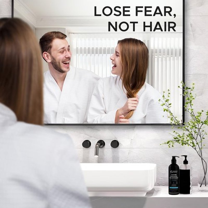Twopack Thickening Hair Regrowth Shampoo for Thinning Hair - Enriched with Minoxidil, Biotin, Caffeine, Castor Oil & Onion - Supports Hair Growth and Strength for Men & Women - DHT Blocker Formula