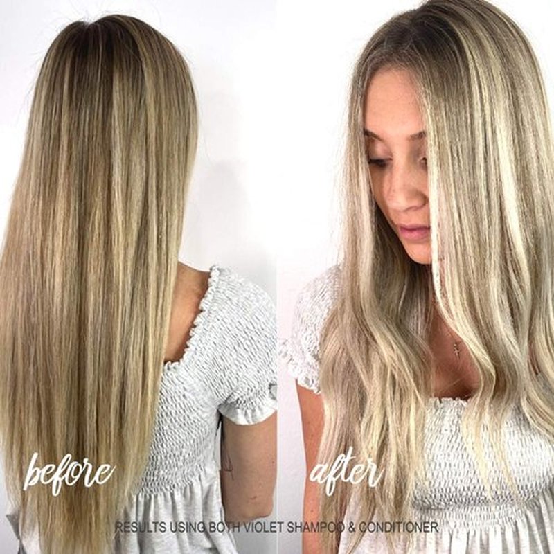 Surface Hair Pure Blonde Violet Shampoo - Brightening Formula for Luminous Blonde Hair