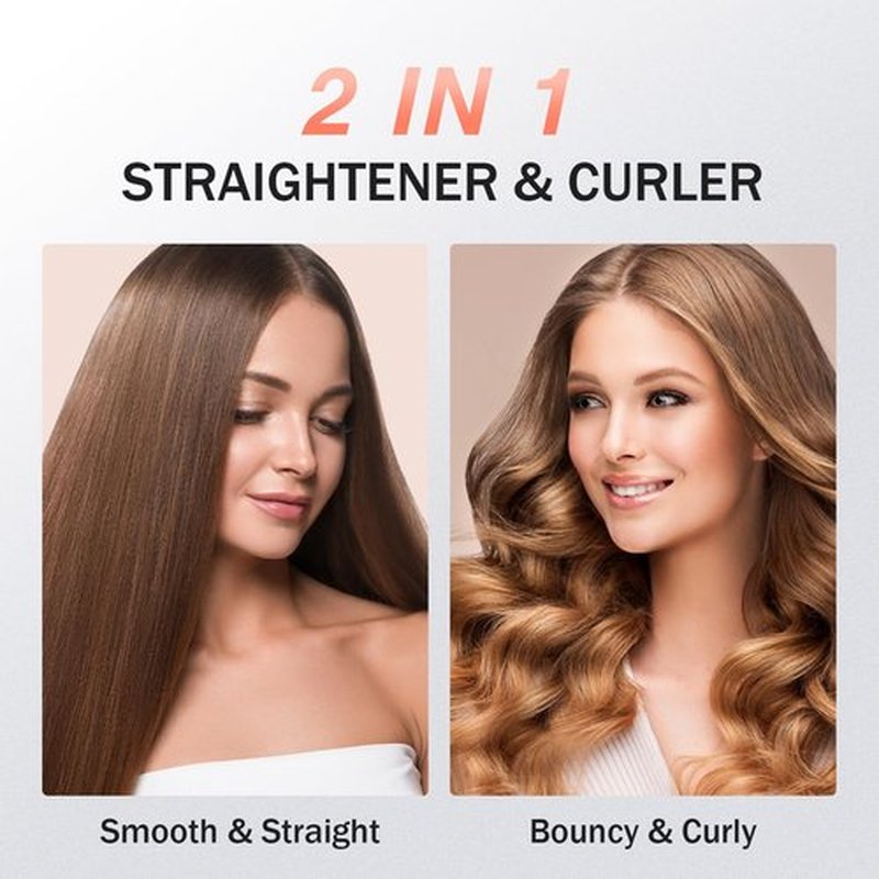 MiroPure Flat Iron Hair Straightener, 1 Inch Titanium Plates Hair Straightener with 15S Heat-up, Professional MCH Ceramic Negative Ion Hair Iron Dual Voltage for Women Hair with Auto Shut-Off