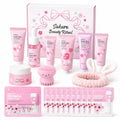 Japan Sakura Skin Care Set For Teen Girls, Skincare For Girls 10-12, Skin Care For Teens 10-12, Japanese Cherry Blossom Skin Care For Kids, Birthday & Mothers Day Gifts 30PCS