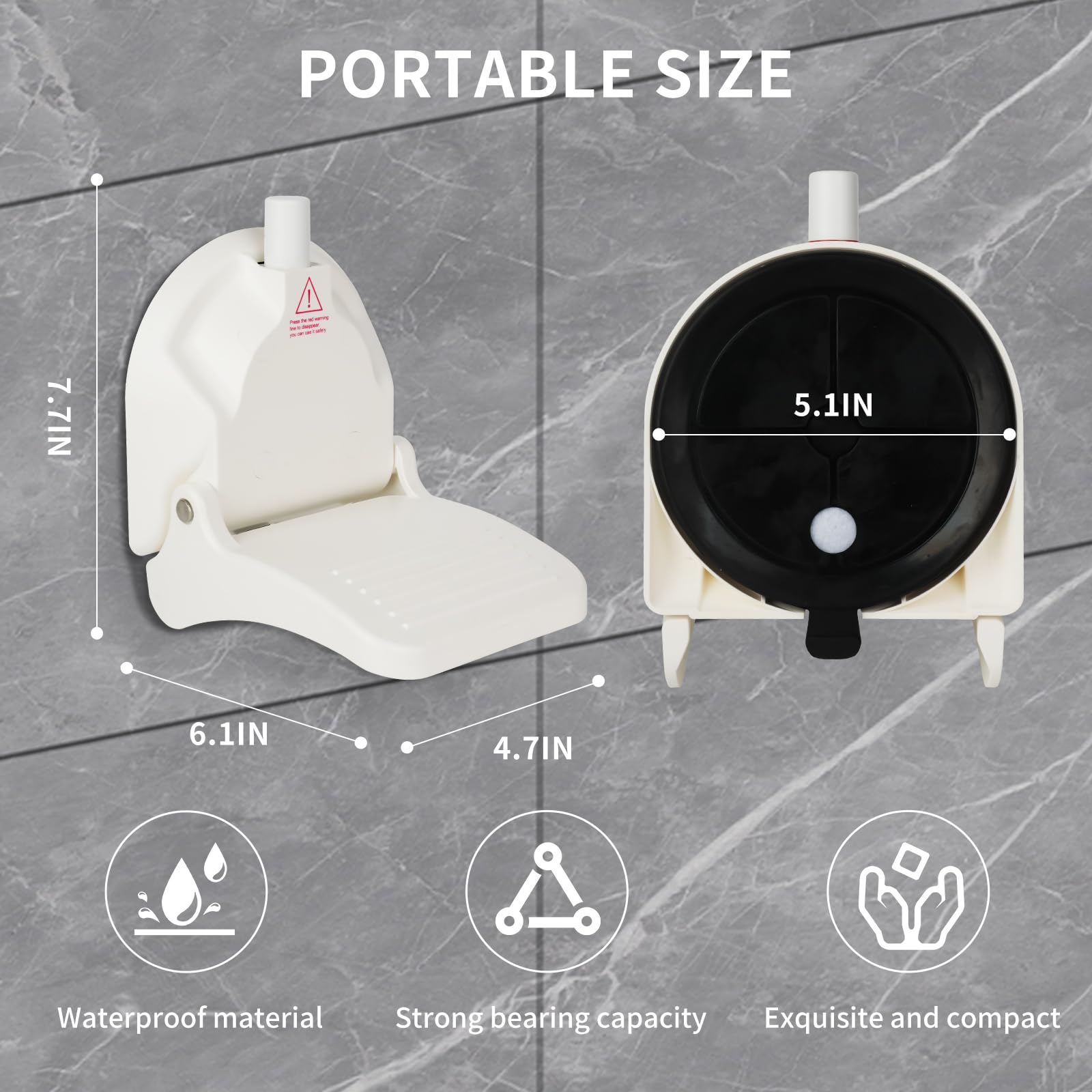 Shower Foot Rest for Shaving Legs, Suction Cup Foot Rest Shower