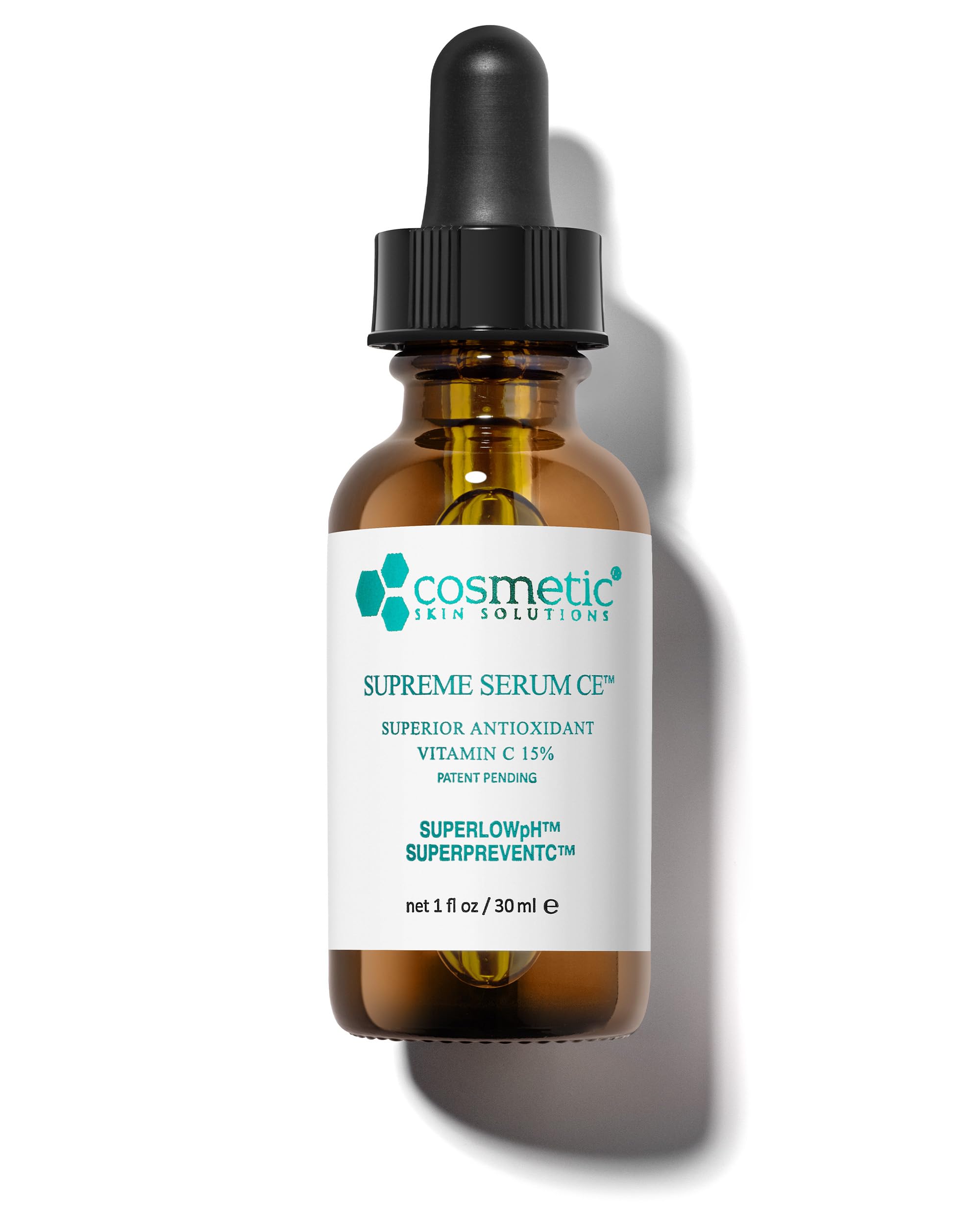 Supreme Serum CE – Vitamin C Face Serum with Vitamin E & Hyaluronic Acid – Antioxidant Rich Anti-Aging & Hydrating Formula – 1 fl oz