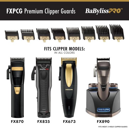 BaBylissPRO Clipper Guards - Premium Hair Cutting Accessories for Precision Styling
