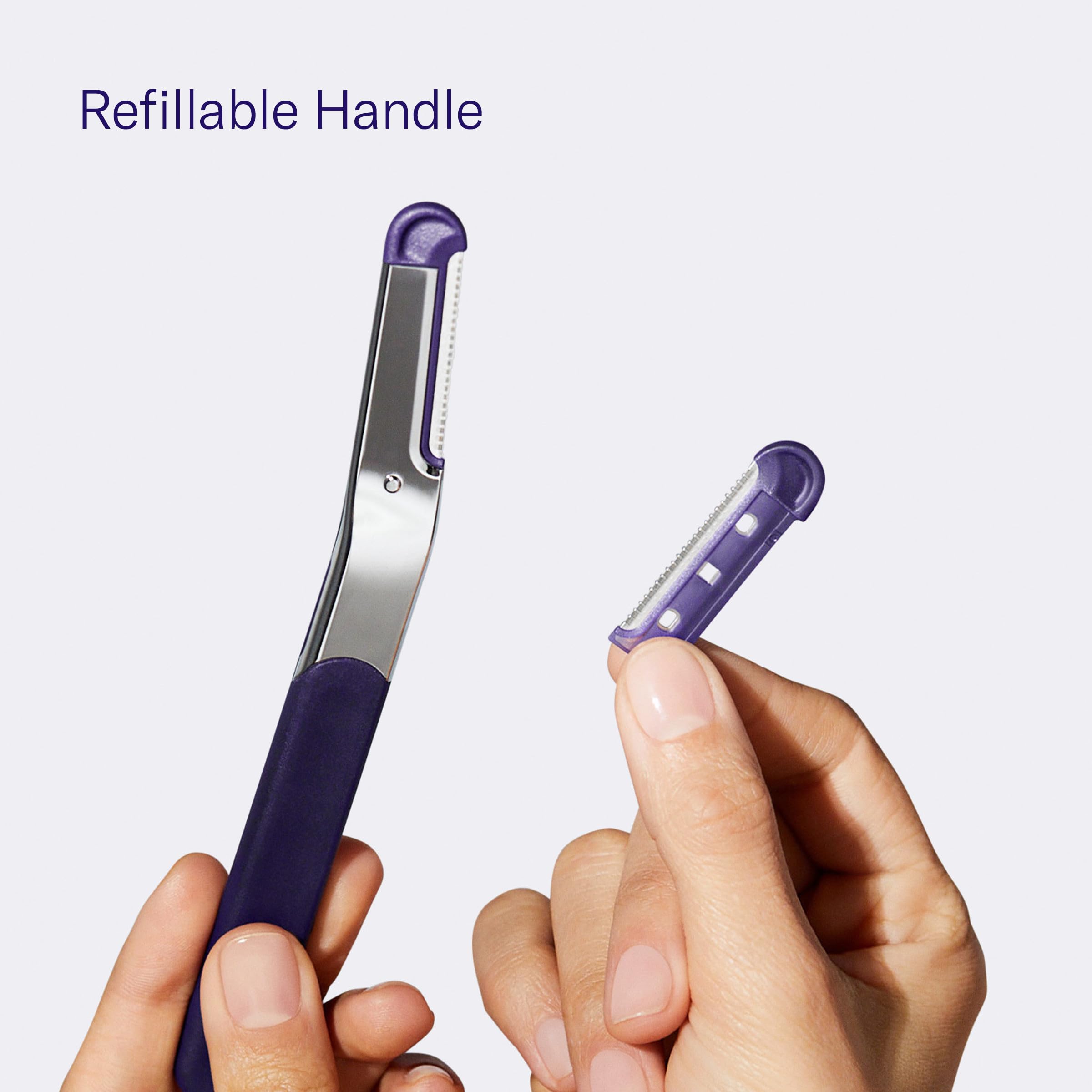 Flamingo Dermaplane Blades Refills, Dermaplane Razor for Women Face, 6 Razor Blades