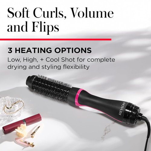 REVLON One-Step Hair Dryer & Styler - Root Booster Round Brush for Fast, Salon-Quality Blowouts (1.5 in)