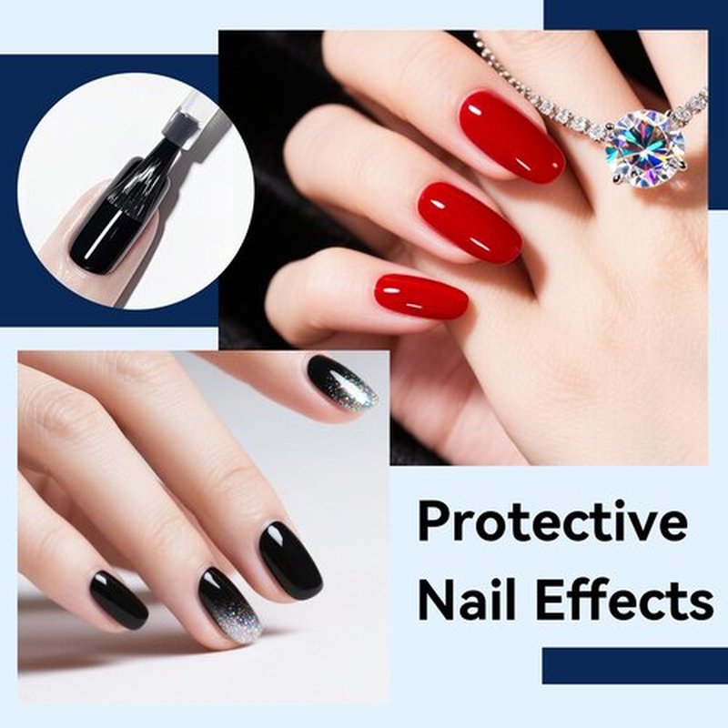 JODSONE Gel Top Coat - No Wipe Clear Finish for Long-Lasting Shine | 16.5ml Cured with UV Lamp