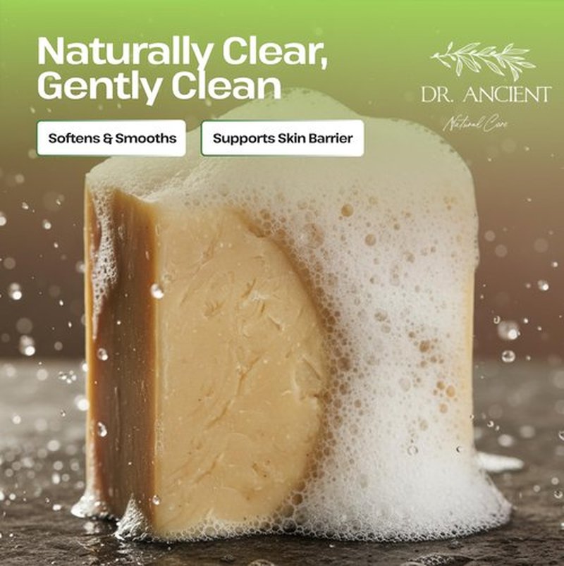 Dr.Ancient Tallow Soap Bar, Organic Soap Bars Handcrafted the Traditional Way, Natural Chemical-Free, Used for Face and Body, Gently Cleanses, Softens Skin, Supports Hydration, and Daily Routine