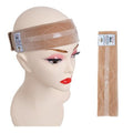 GEX New Wig Band Velvet with Silicone for Keeping Wigs in Place Updated Wig Grip Scarf Head Hair Band Wig Band Adjustable Fastern (Cream)