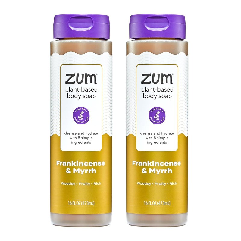 Zum Body Soap - Frankincense & Myrrh Scent - 16 Fl Oz | 2 Pack for Nourishing Skin